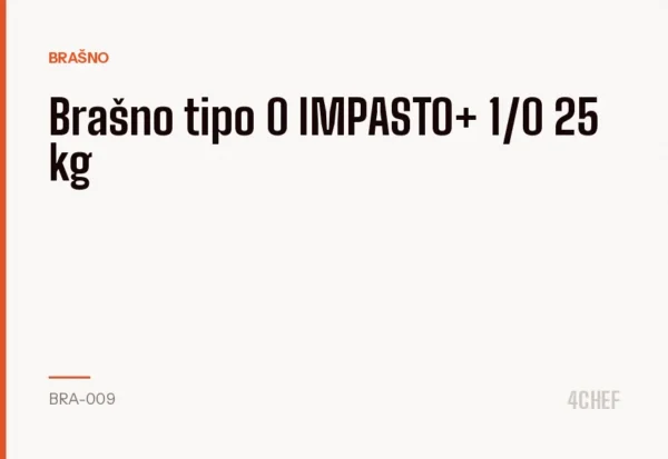 Brašno tipo 0 IMPASTO+ 1/0 25 kg