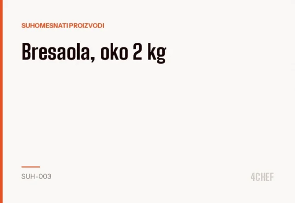 Bresaola, oko 2 kg