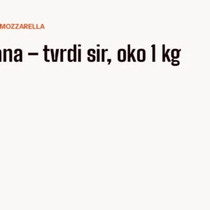 Grana – tvrdi sir, oko 1 kg