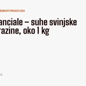 Guanciale – suhe svinjske obrazine, oko 1 kg