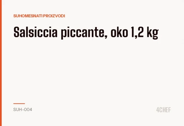 Salsiccia piccante, oko 1,2 kg