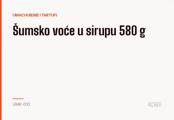 Šumsko voće u sirupu 580 g
