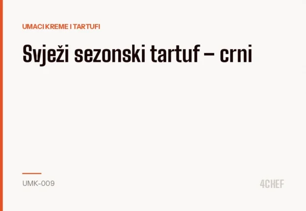 Svježi sezonski tartuf – crni